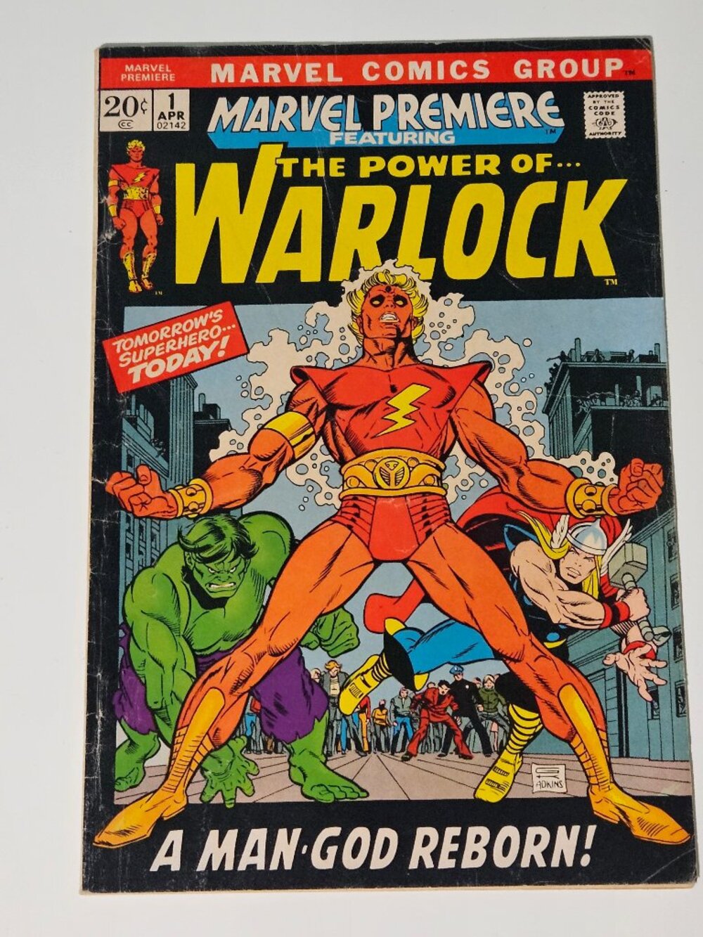 Marvel Premiere #1 (Marvel Comics, 1972) 1st Appearance Adam Warlock Gil Kane
